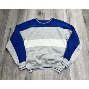 Vintage 1970s 1980s Line Up Color Block Blank Sweatshirt Size XL